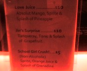 DRINK MENU